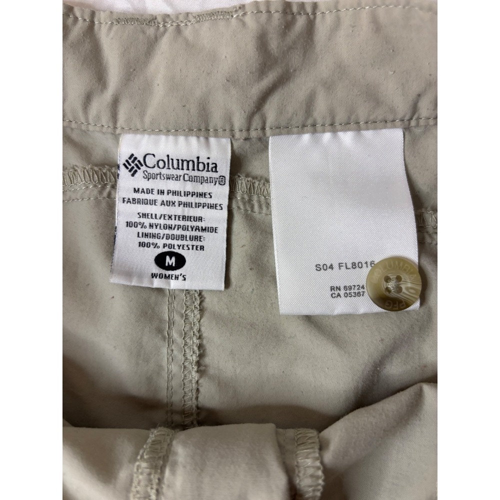 Columbia PFG Women Beige Fishing Hiking Shorts UPF 30+ FL8016 Size Medium - Picture 4 of 6